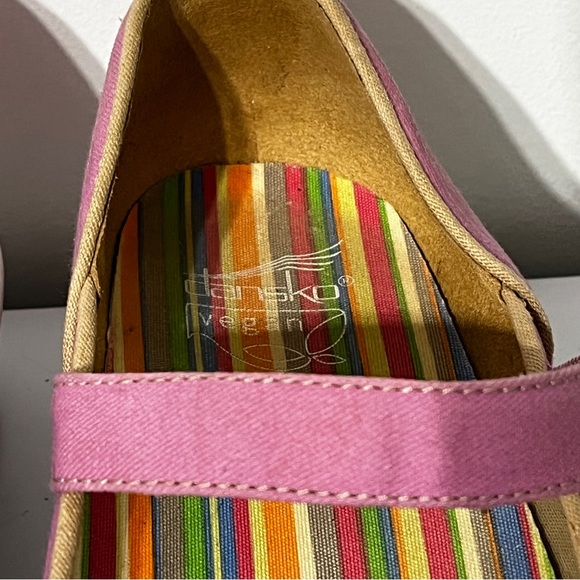 Dansko Valerie Pink Canvas Mary Jane Shoes - Picture 3 of 6
